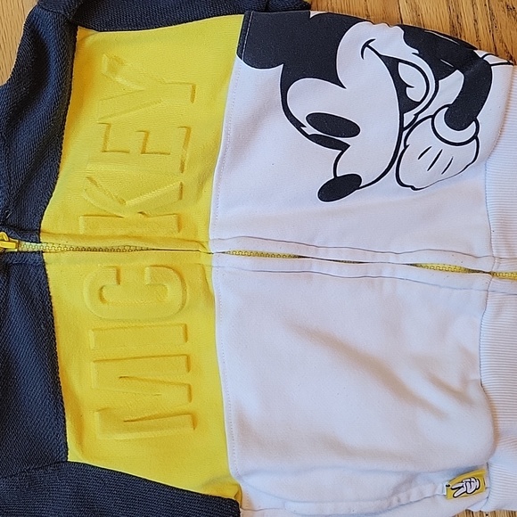 Disney Mickey Color Block Sweatshirt Size 3 - Picture 3 of 7